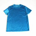 Men's hip hop casual tees tops summer short sleeve T-shirt Blue