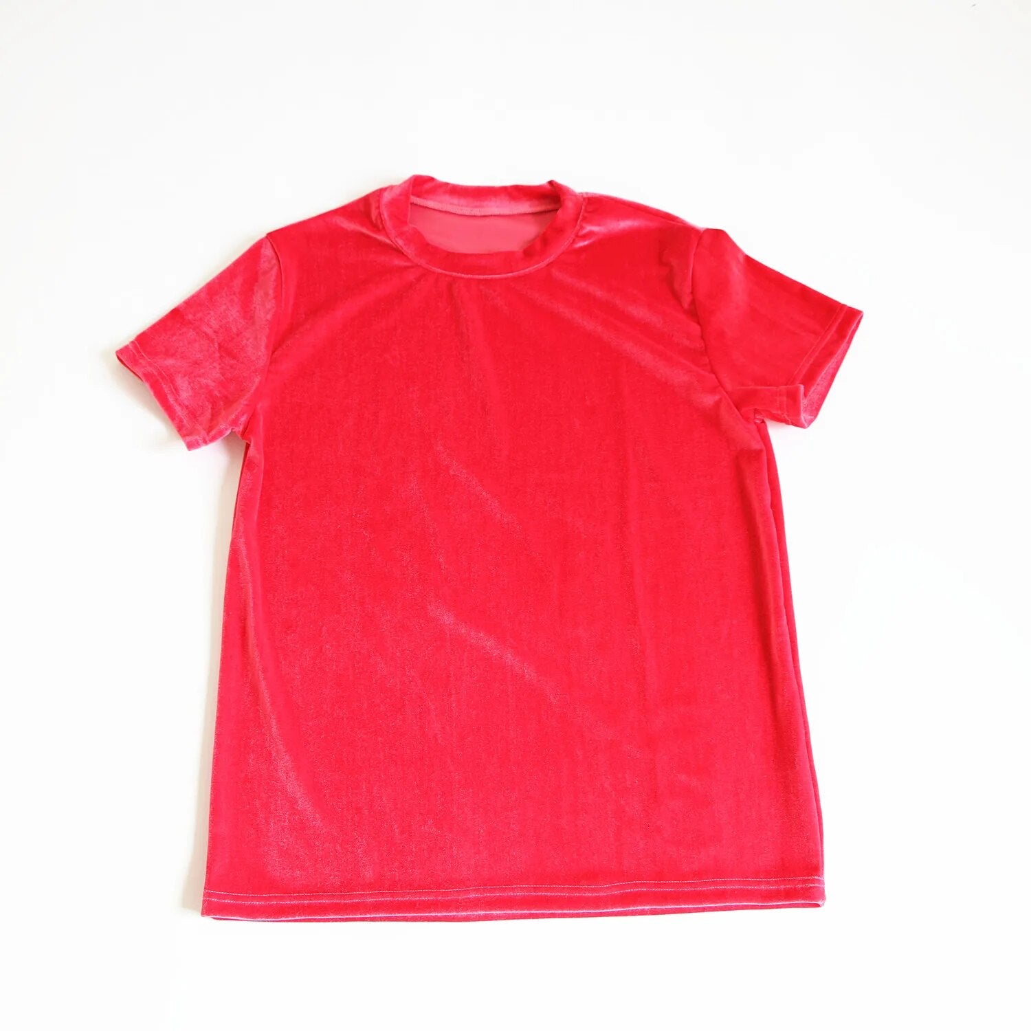 Men's hip hop casual tees tops summer short sleeve T-shirt Red