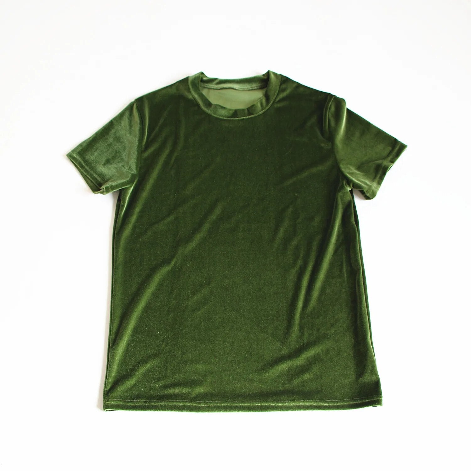 Men's hip hop casual tees tops summer short sleeve T-shirt Green