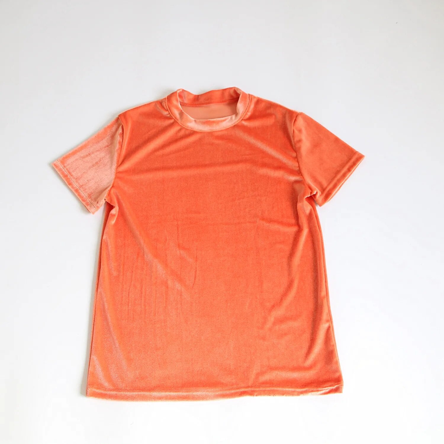 Men's hip hop casual tees tops summer short sleeve T-shirt Orange